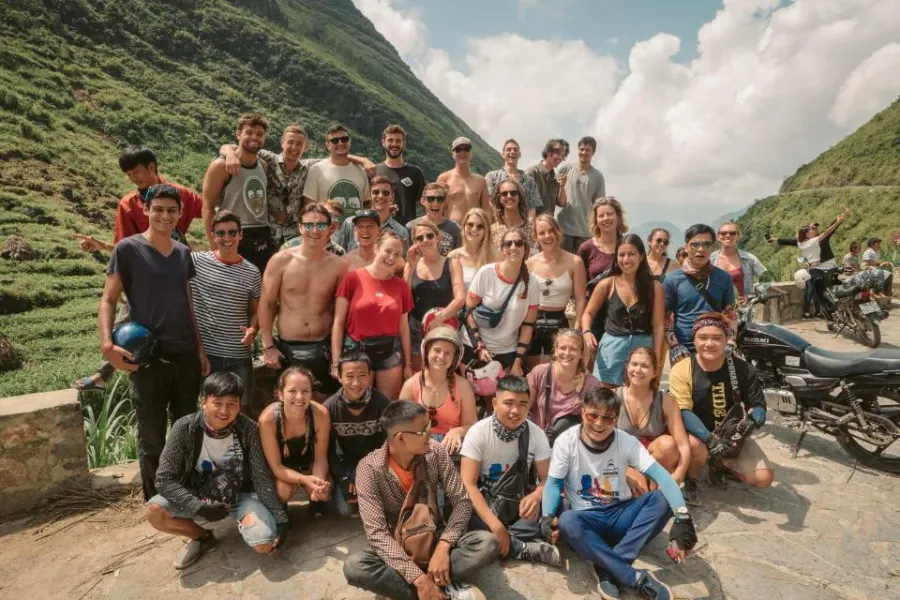 The largest group participated in Ha Giang Loop that we have ever organized